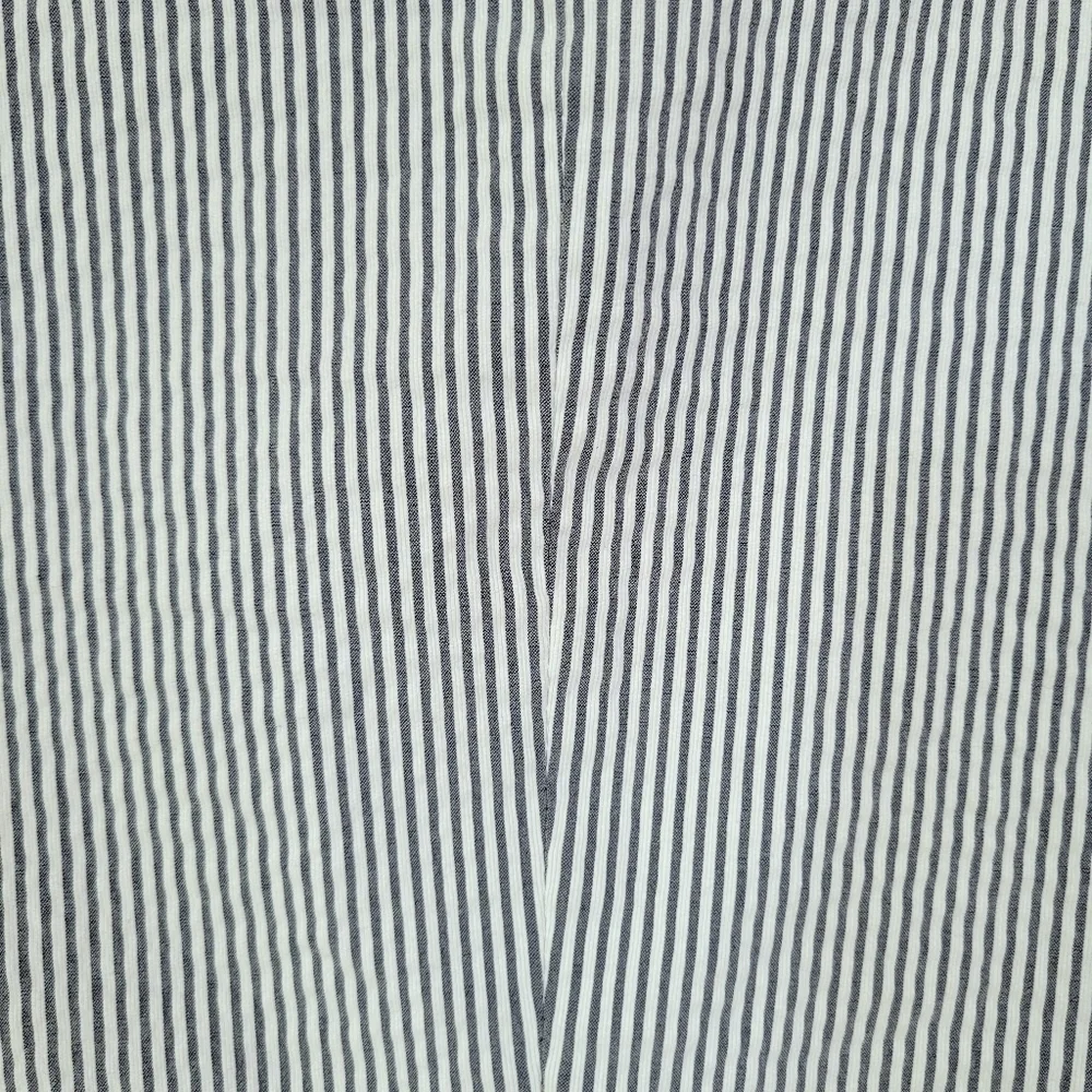 Dalia Pinstripe Blazer Sz L Cotton Blend - Picture 8 of 11